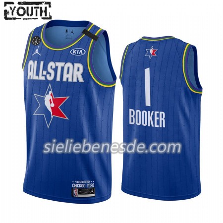 Kinder NBA Phoenix Suns Trikot Devin Booker 1 2020 All-Star Jordan Brand Blau Swingman